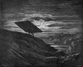 Samson proves his strength in Gaza, he lifts the city gates from Gaza and carries them up the