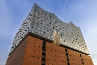 Façade of the Elbe Philharmonic Hall, Hafencity, Hamburg, Germany