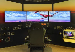 Flight simulator for computer games for entertainment purposes, Heinz Nixdorf MuseumsForum,