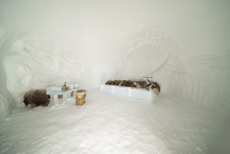 Igloo Suite, Igloo Lodge at Höfatsblick am Nebelhorn Station, near Oberstdorf, Allgäu Alps, Allgäu,