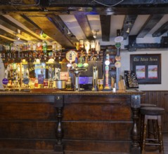 Inside the Allied Arms historic public house, Reading, Berkshire, England, UK