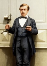 Johann Philipp Reis, 1834 – 1874, German scientist and inventor, digital edited