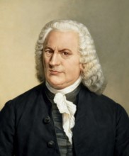 Johann Sebastian Bach, 1685 - 1750, German composer, digital edited