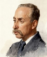 Portrait of Rainer Maria Rilke, 1875 – 1926, Austrian poet and novelist, based on a sketch by Emil