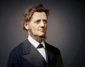 Portrait of Georg Balthazar von Neumayer, Ritter von Neumayer, 1826 – 1909, German polar explorer,