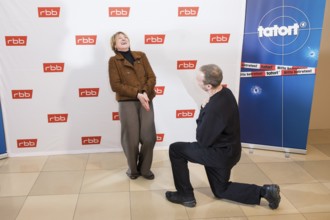 Corinna Harfouch and Mark Waschke at the preview of the crime thriller Tatort: Gefahrengebiet im