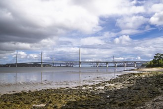 Forth Bridge, Queensferry Crossing, Forth Estuary, Scotland, UK