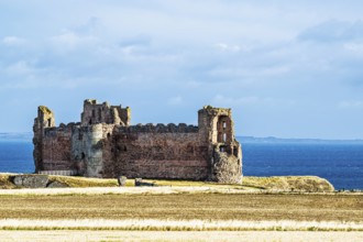 Ruins of Tantallon Castle, North Berwick, East Lothian, Scotland, UK