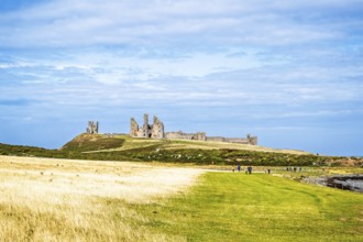 Ruins of Dunstanburgh Castle, Northumberland Coast, England, UK