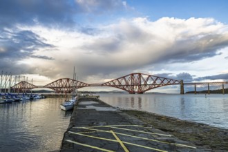 Forth Bridge, Queensferry Crossing, Forth Estuary, Scotland, UK