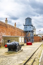 Hurst Point Lighthouse and Hurst Castle, Hurst Spit, Milford on Sea, Lymington, Hampshire, UK