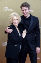 Liv Ullmann and her grandson director Halfdan Ullmann Tøndel arriving at the European Film Awards