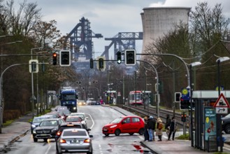 Hüttenwerke Krupp-Mannesmann, HKM in Duisburg-Hüttenheim, 2 blast furnaces, gas power plant cooling