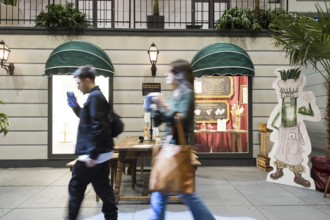 Buildings in the flower hall at the Green Week on the exhibition grounds in Berlin on 16.01.2026.
