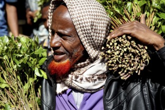 ETH Awaday, Khat, market, portrait, man