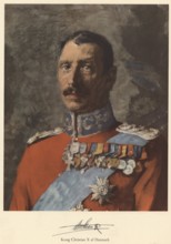 King Christian X. (1870 - 1947) was King of Denmark from 1912 to 1947 and became famous for his