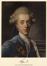 Christian VII of Denmark (1749 - 1808) was King of Denmark and Norway (1766 - 1808) and Duke of