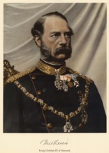 King Christian IX (1818 to 1906) was King of Denmark from 1863 until his death and founded the