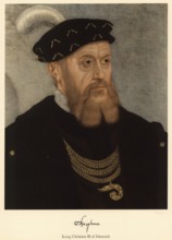 King Christian III (1503 to 1559) was King of Denmark and Norway from 1534 to 1559, authentic,
