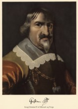 King Christian IV (1577 to 1648) was King of Denmark and Norway and Duke of Holstein and Schleswig