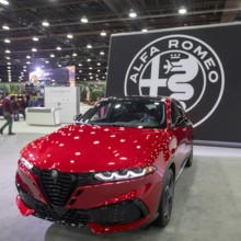 Detroit, Michigan USA - 15 January 2026 - The Alfa Romeo Sport Speciale on display at the Detroit