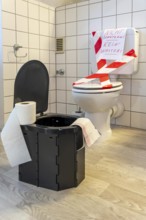 Symbolic picture blackout, extensive, prolonged power failure, in private environments, without