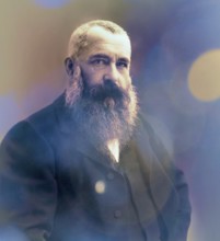 Claude Monet, 1840 – 1926, French painter and founder of Impressionism, digitally optimized based