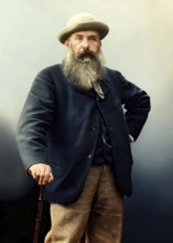 Claude Monet, 1840 – 1926, French painter and founder of Impressionism, digitally optimized based