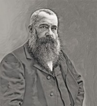 Claude Monet, 1840 – 1926, French painter and founder of Impressionism, digitally optimized based