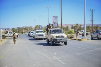 In Seiyun, Yemen on January 04, 2026, soldiers of the Yemeni Armed Forces take full control of the