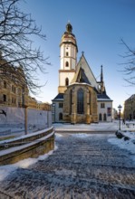 Historic St. Thomas Church, place of work of Johann Sebastian Bach, Protestant Church, Thomaner, in