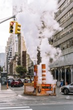 Sewer work Lexington Av 59 St, R, New York, USA