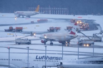 The onset of winter in North Rhine-Westphalia, flight operations are maintained at Düsseldorf