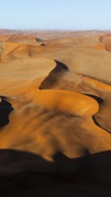 Aerial view, Dramatic sand dunes in the Namib Desert, Namib Naukluft Park, Namibia