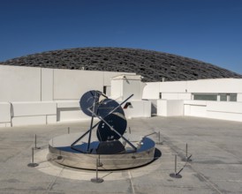 Rintaro Fuse, artwork a sundial for the night without end on the roof of Louvre Abu Dhabi, United