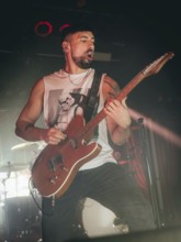 Guitarist Ramin Tehrani from Engst live on 10-year anniversary tour tour at Berlin's Astra