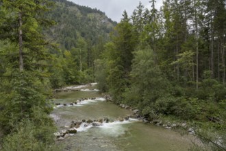 Weissach river, Wildbad Kreuth, Tegernseer Tal, Upper Bavaria, Bavaria, Germany