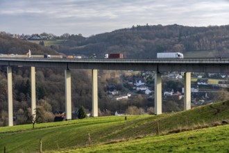 The Wiehl Valley Bridge, A4 motorway, the motorway bridge is considered extremely dilapidated,