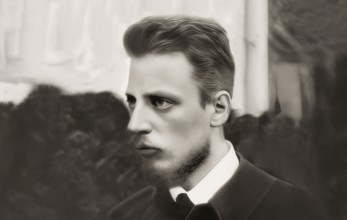 Rainer Maria Rilke, 1875 – 1926, Austrian poet and novelist, digitally edited
