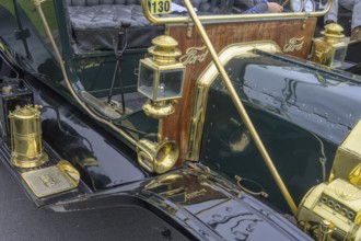 Details Ford T classic car from 1909, classic car meeting at the mills of, Skerries, County Dublin,
