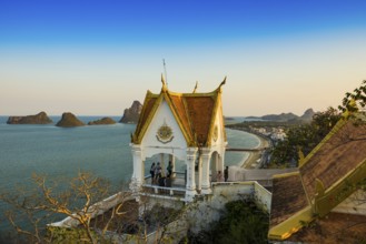 Wat Khao Chong Krachok, sunset, Prachuap Khiri Khan, Prachuap Khiri Khan Province, Central