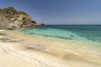 The beach of Kalamos, island of Euboea or Evia, Greece
