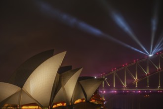 Sydney 2021 Australia Day fireworks in the harbor