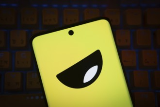 Dhaka, Bangladesh - 13 March 2025: The logo of the Yubo is displayed on a smartphone screen