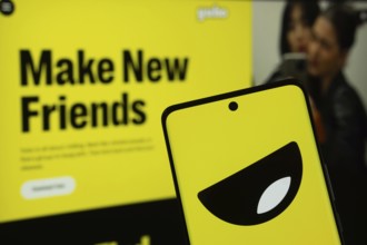 Dhaka, Bangladesh - 18 March 2025: The logo of Yubo is displayed on a smartphone screen, and the