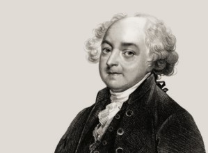 Portrait of John Adams, 1735 - 1826, second President of the United States, digitally optimized