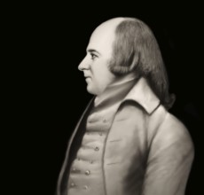 Portrait of John Adams, 1735 - 1826, second President of the United States, digitally optimized,
