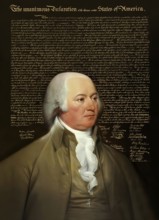 Portrait of John Adams, 1735, 1826, second President of the United States, digitally optimized,
