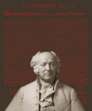 Bust of John Adams, 1735, 1826, second President of the United States, digitally optimized, in the