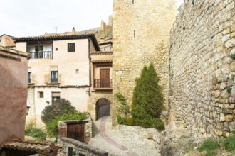 Historic buildings in medieval village of Albarracín, Teruel province, Aragon, Spain